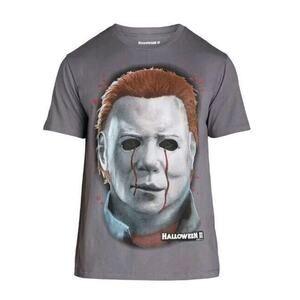 Halloween 2 Michael Myers Gray Graphic Men's T-Shirt Size Medium NWT